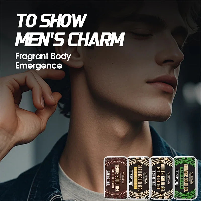 Pheromone Cologne Solid Perfume Fruity Scent Lasting Natural Fragrance Release Charming Confidence Pocket Deodorant Solid Balm