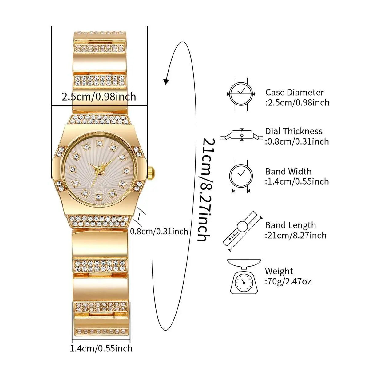 Luxury Rhinestone Women Watches Fashion Small Dial Steel Strap Quartz Wristwatches for Girls Clock Reloj Mujer