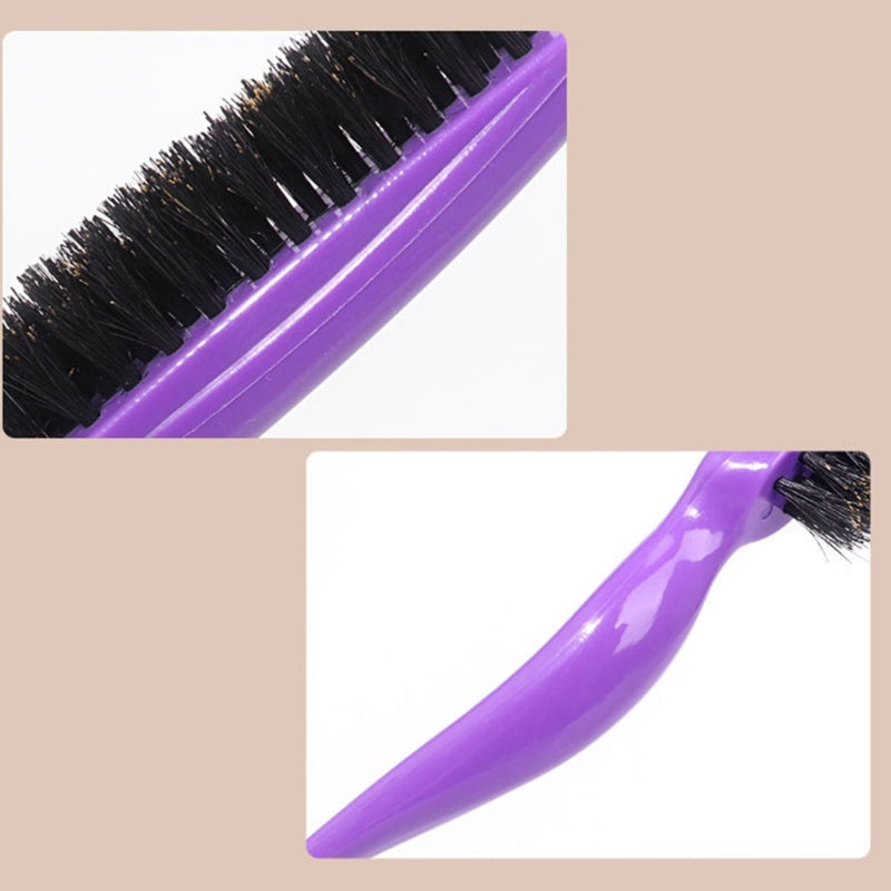 Boar Bristle Brush Comb Hair Teasing Brush for Women Men Salon Boar Bristle Beauty Styling Backcombing Brush