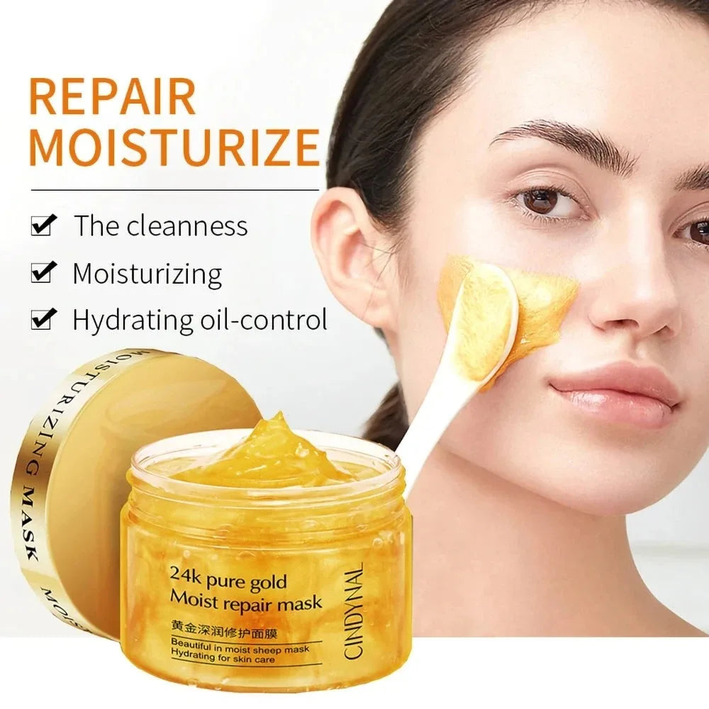 Face Mask Collagen Anti Wrinkle Moisturizer Cream Whitening Sleeping Mask Firming Nourishing Face Care Moisturize and Hydrate