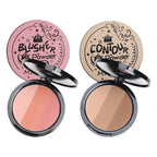 Matte Contouring Powder Rose Pink Bronzer Palette Long Lasting Natural Face Shading Powder Contour Waterproof 3 Colors Cosmetics