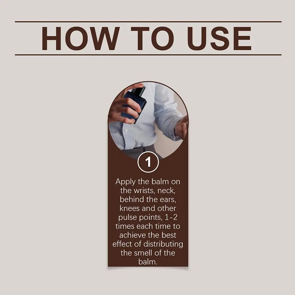 Sandalwood Solid Perfume Pure Sandalwood Oil Woody Balm For Men Fragrance Charming Attraction Odor Remover Deodorant Solid Balm