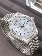 New Men Date Watches High-end Luxury Casual Calendar Stainless Steel Business WristWatch Leisure Sport WristWatch Clock