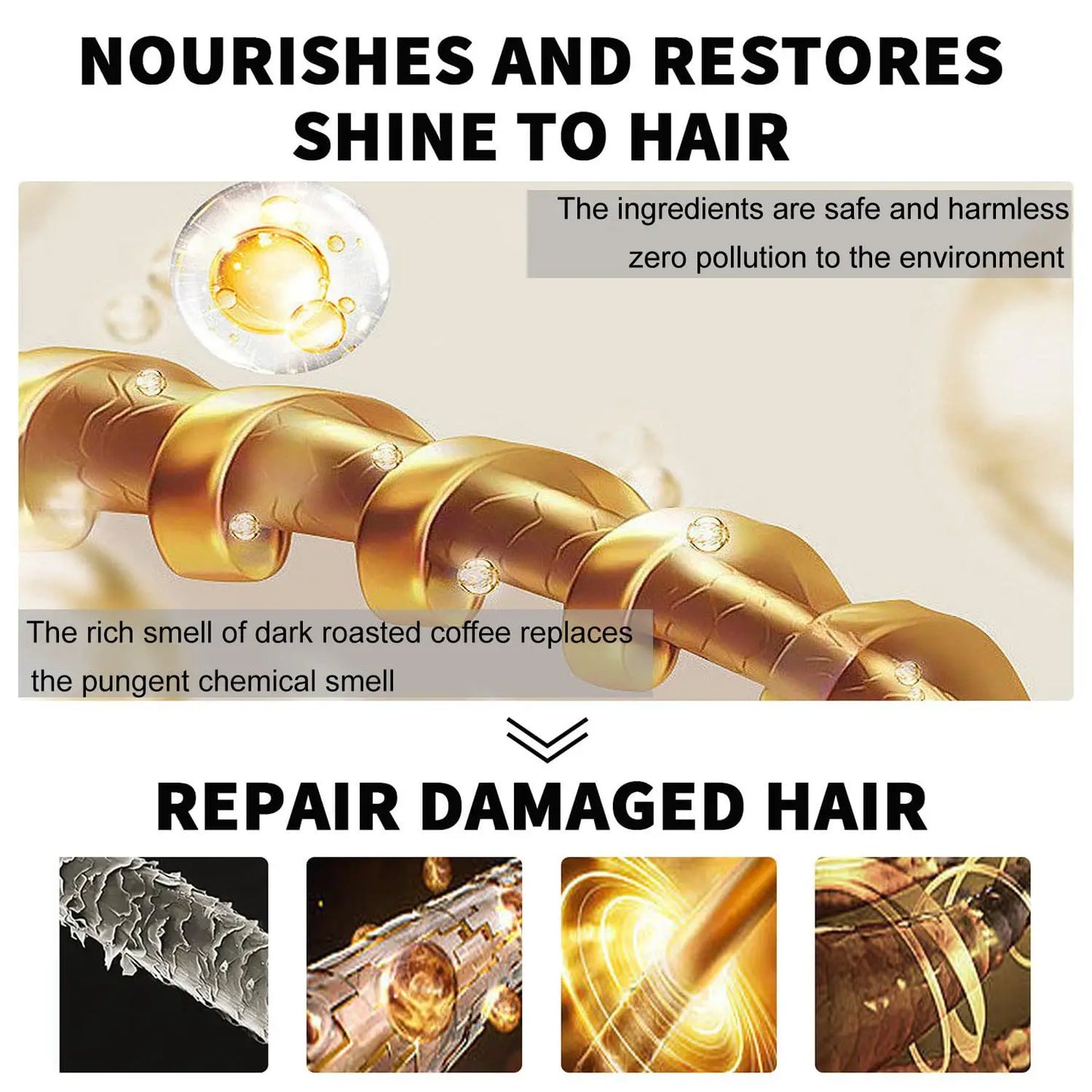Ginger Hair Serum Fast Growing Hair Essential Oil Anti Hair Loss Repair Damaged Scalp Ginger Hair Promoting Regeneration