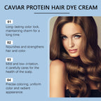 Caviar Hair Dye Cream Change Hair Color Long Lasting Black Brown Repair Gray Hair Safety Nourishing Permanent Hair Coloring Wax