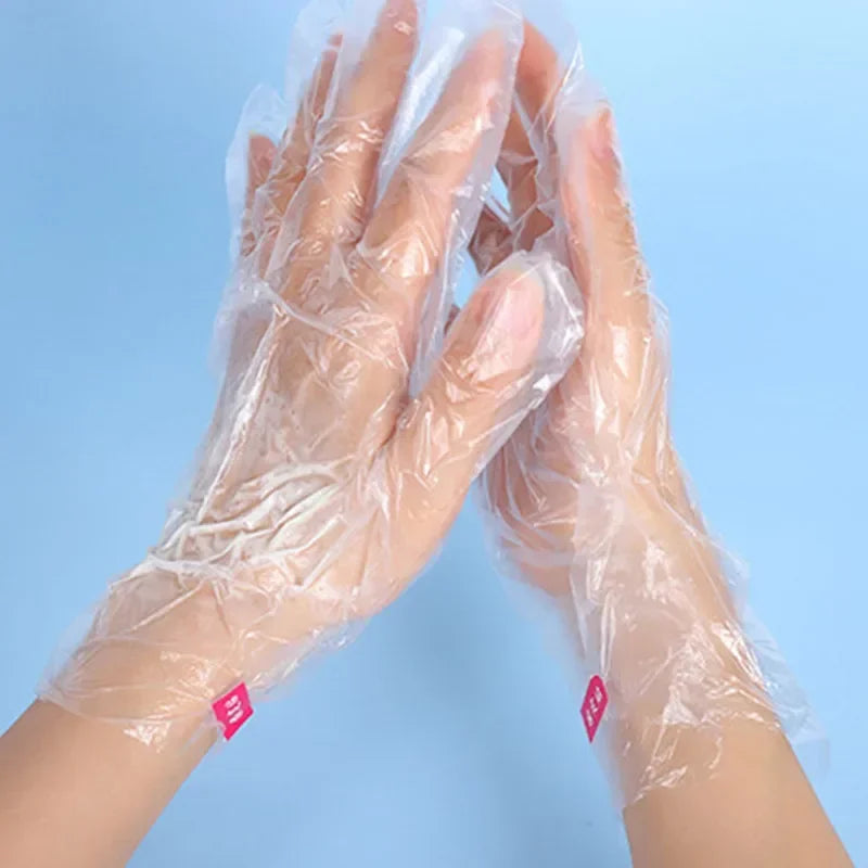 Disposable Face Plastic Film Full Face Cleaner Mask Neck Stickers Paper Transparent PE Masks Wrap Facial Beauty Healthy Tool