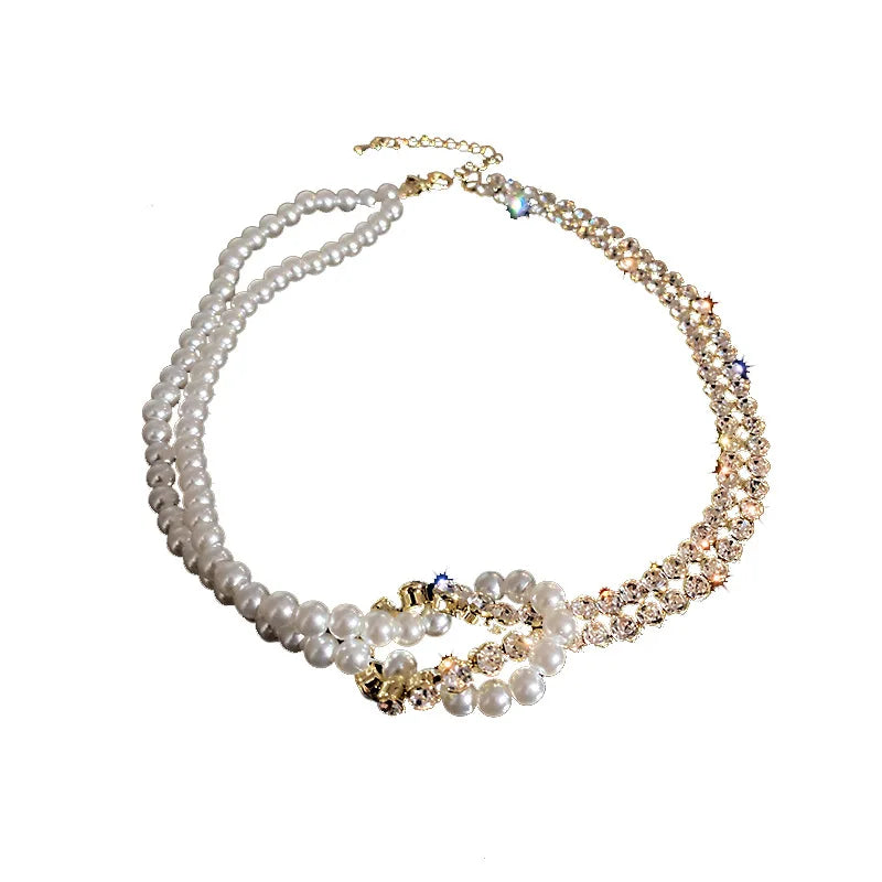 Fashion Elegant Charm Necklaces For Women Simple Shiny Bling Clavicle Chain Vintage Dainty Wedding Beach Personality Jewelry