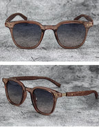Luxury Wood Grain Leg Rice Nail Sunglasses for Women Car-driving Eyeglasses for Men Sun Shading Eyewear UV Protection Sunglasses