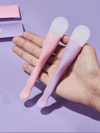 Double head silicone facial mask brush face cleaning scraper daub type mud film special brush beauty tool