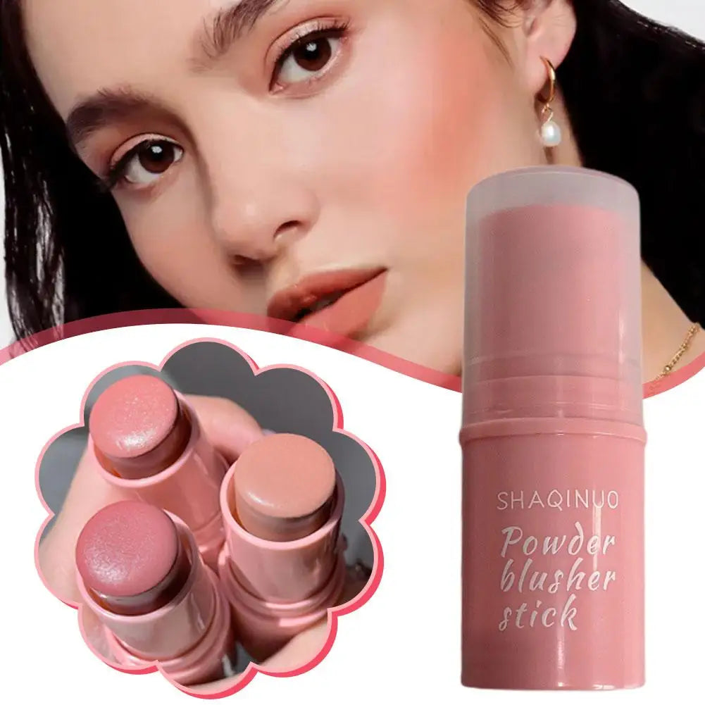 Blush Stick Creamy Cheek Color for Natural Plumpness Hydrating Swell Tone Blusher for Fair Skin Easy-Blend Makeup Stick