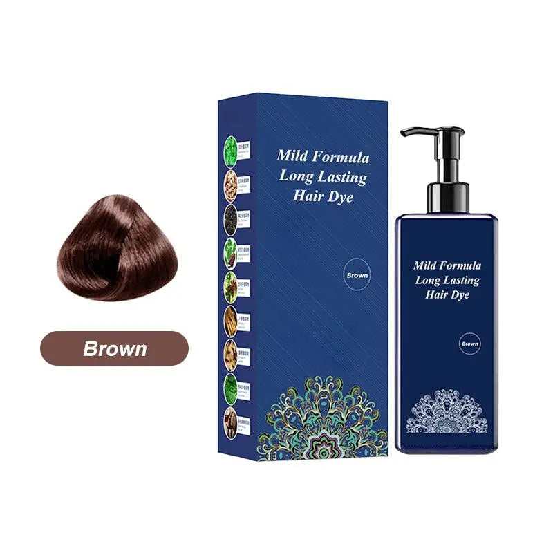 210ml Plant-Based Hair Coloring Cream - Mild Formula Long Lasting