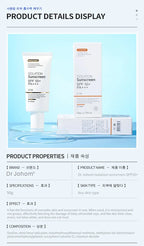 SPF 50+ Sunscreen Long Lasting & Waterproof Sun Protection Cream Moisturizing Non Sticky ultraviolet-proof For Face & Body