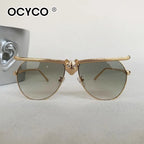 Luxury Metal Punk Brand Sunglasses For Men And Women Unisex Designer Fashion Sun Glasses Oval Unisex Stylish Eyewear Shades