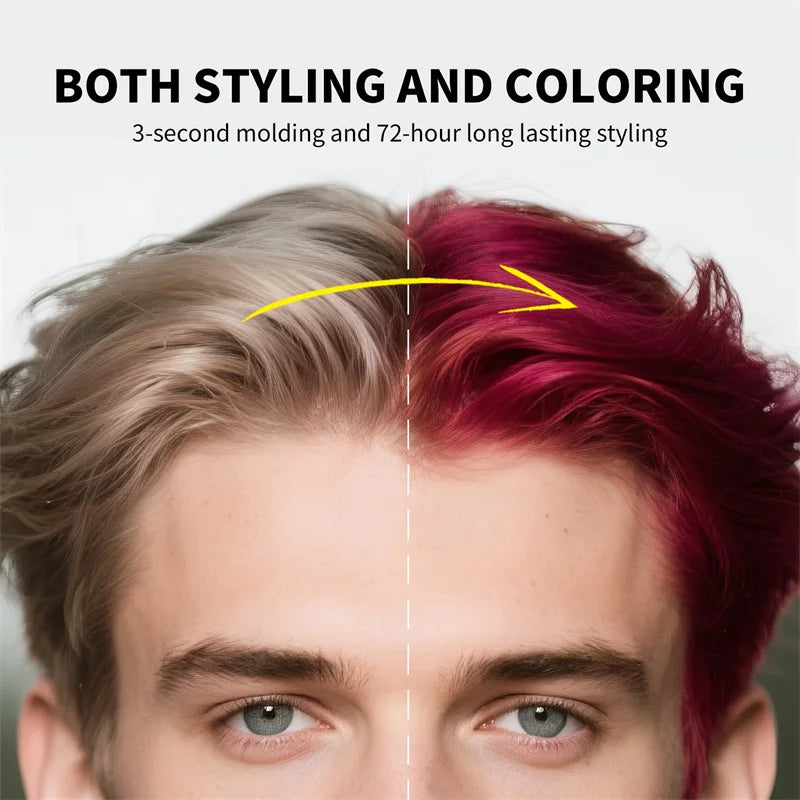 Hair Localized Staining 13 Color Temporary Diy Hair Colour Wax Easy To Wash One-Time Hair Dyed Mud Long Lasting Hair Color Cream