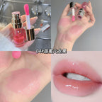 Plumping Gloss Lip Oil, Clear Jelly Lip Gloss for Moisturizing Care, Shiny Glass Lips, Big Brush Applicator, Nourishing Liquid L