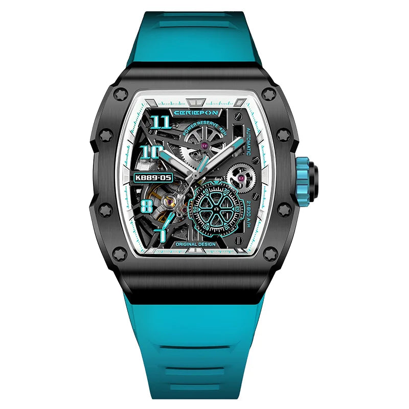 Top Brand Original Automatic Watch for Men High-end Luxury Hollow Out Chronograph Waterproof Mens Mechanical Watches Clock Reloj