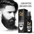 Natural Beard Care Essential Oil 30ml,Deeply Moisturizes Nourishes Beard,Smooth & Glossy for Men Fuller Thicker Styling Care