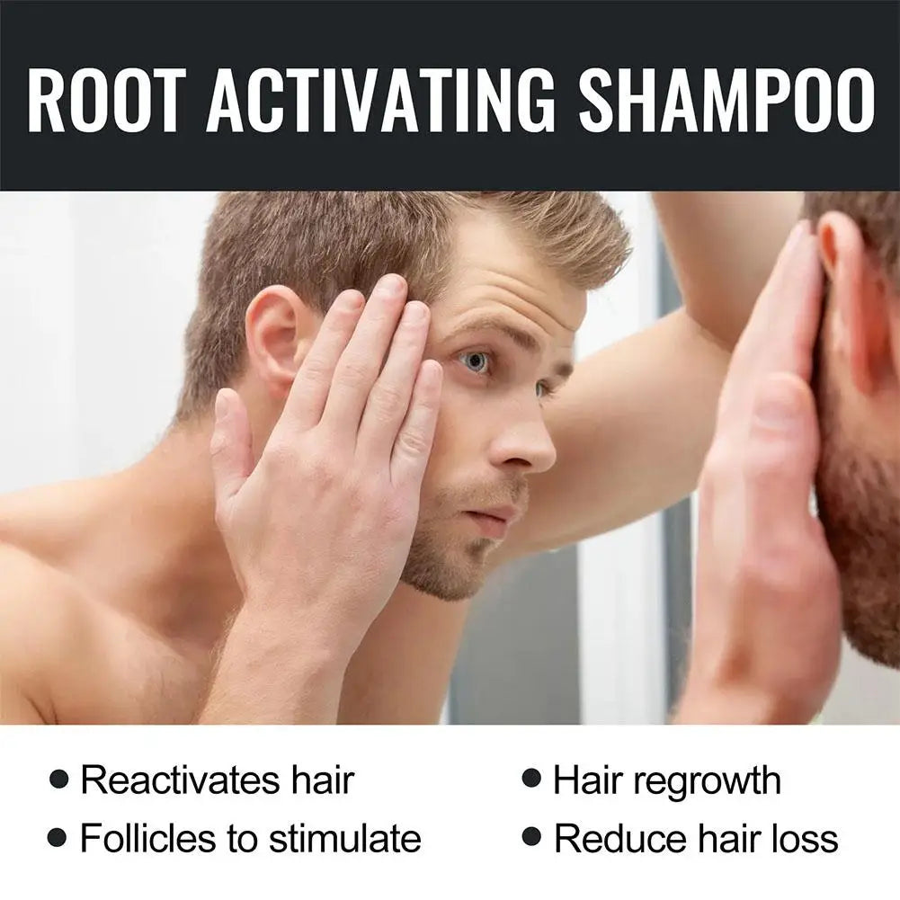 Hair Loss Treatment Shampoo Promotes Growth, Strengthens Roots, Repairs Scalp, Anti-Thinning & Moisturizing Thickening Hair Care