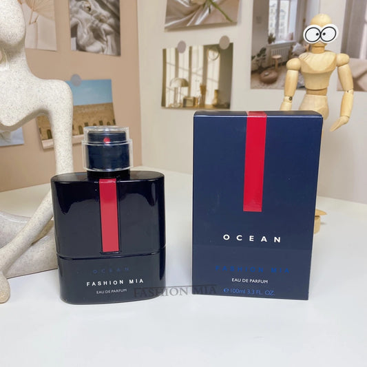 100ml Red Moon Marine Eau de Toilette Lasting Colognes Woody Men Perfume Attractive Women Glamour Dating Body Spray Perfume Gift
