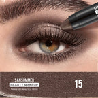 7 color waterproof eye shadow stick, pearlescent matte treatment, to create a natural and lasting eye makeup flash.