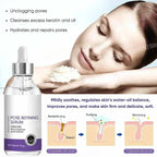 Face Skin Pore Shrinkage Serum Long-Lasting Moisturizing Improves Large Pores Calming Skin Care Essence