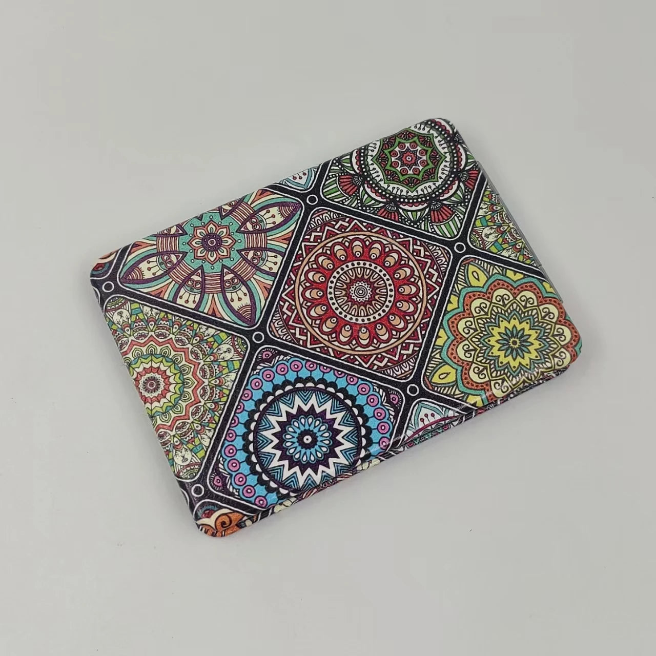 Portable Foldableable Makeup Mirror, Bohemian Style, Handheld Double-Sided Mirror That Can Hold Flap Pocket Pantss, Makeup Mirror, Graduation Season Gift, Mother's Day Gift, Valentine's Day Gift, Christmas Gift