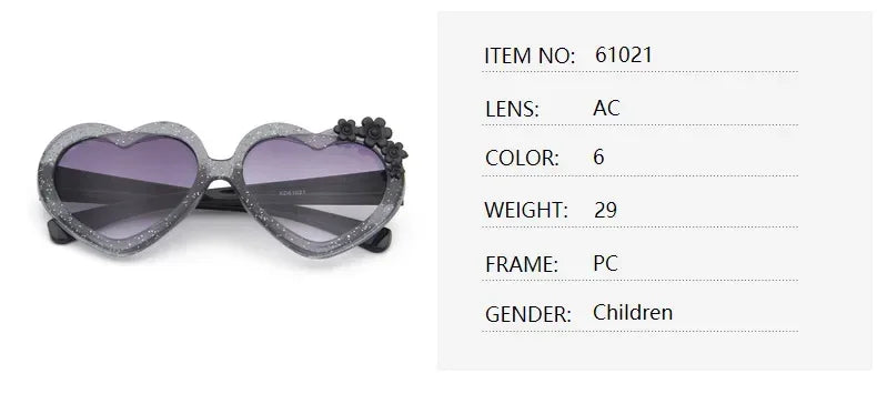 Girls Boys Cute Cartoon Flower Sunglasses Outdoor Sun Protection Children Lovely Vintage Glasses Protection Classic Kids Eyewear