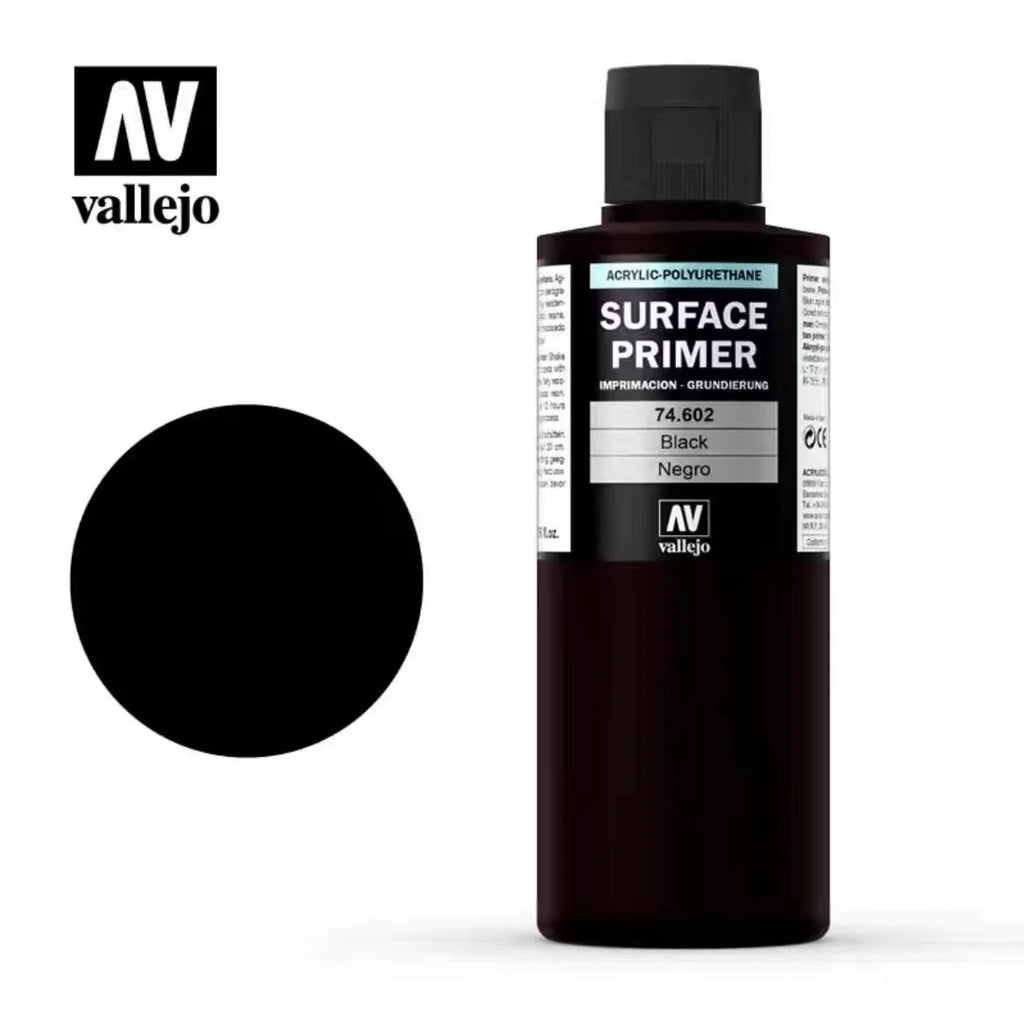 Primer Spain AV Vallejo Water-based Paint spray  Hand painted Model Primer Black White Ash Water Filled Soil 70600-73602