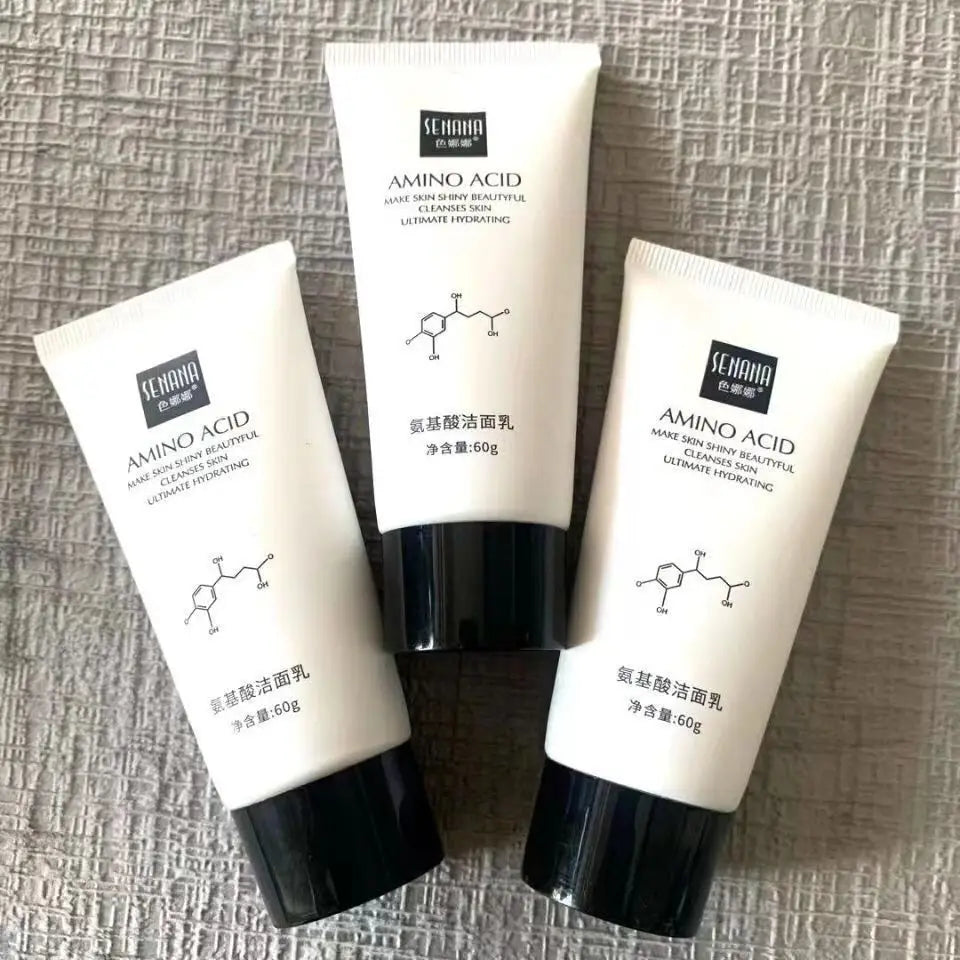 Amino Acid Facial Cleanser Oil Control Moisturizing Deep Cleansing Foam Face Wash Gentle Non-irritating Unisex Skin Care 60g