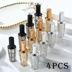 4pcs 15ml Perfume Bottle Portable Glass Refillable Spray Bottle Sample Empty Containers Travel  Perfume Bottle