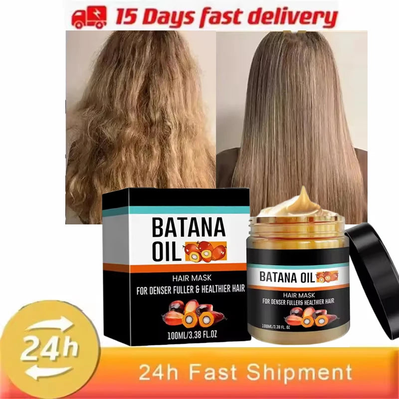 100% Pure Organic Hair Mask Batana Conditioner Repair Damaged Frizzy Hair Reduce Hair Loss Anti-Breakage Nourishing Hair Product