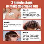 Men Hair Styling Cream Improving Curly Non Greasy Reducing Frizz Strong Holding Edge Control Long Lasting Finishing Hair Pomade
