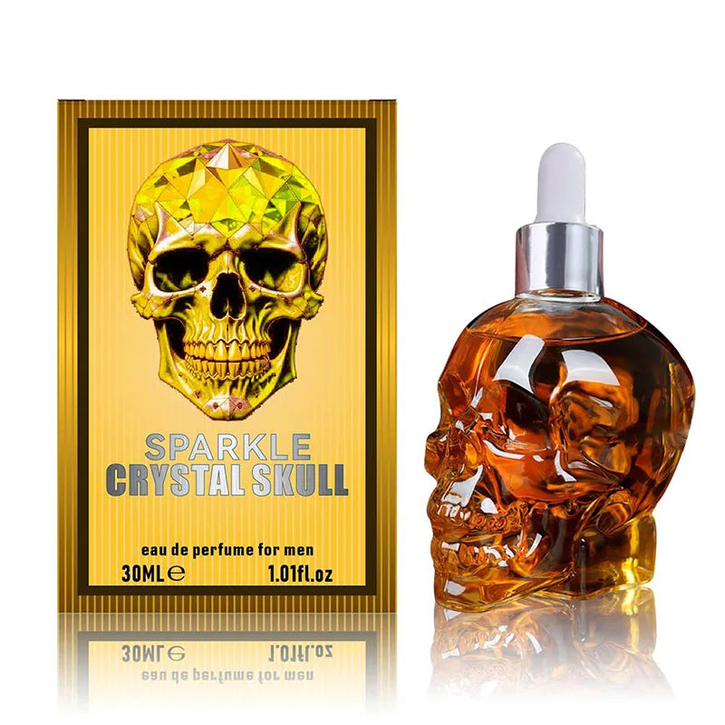 Men's Beard Care Perfume Oil 15ml Gentleman Fragrance Long-lasting Fragrance Brand Skull Perfume Portable Fresh Eau De Perfume