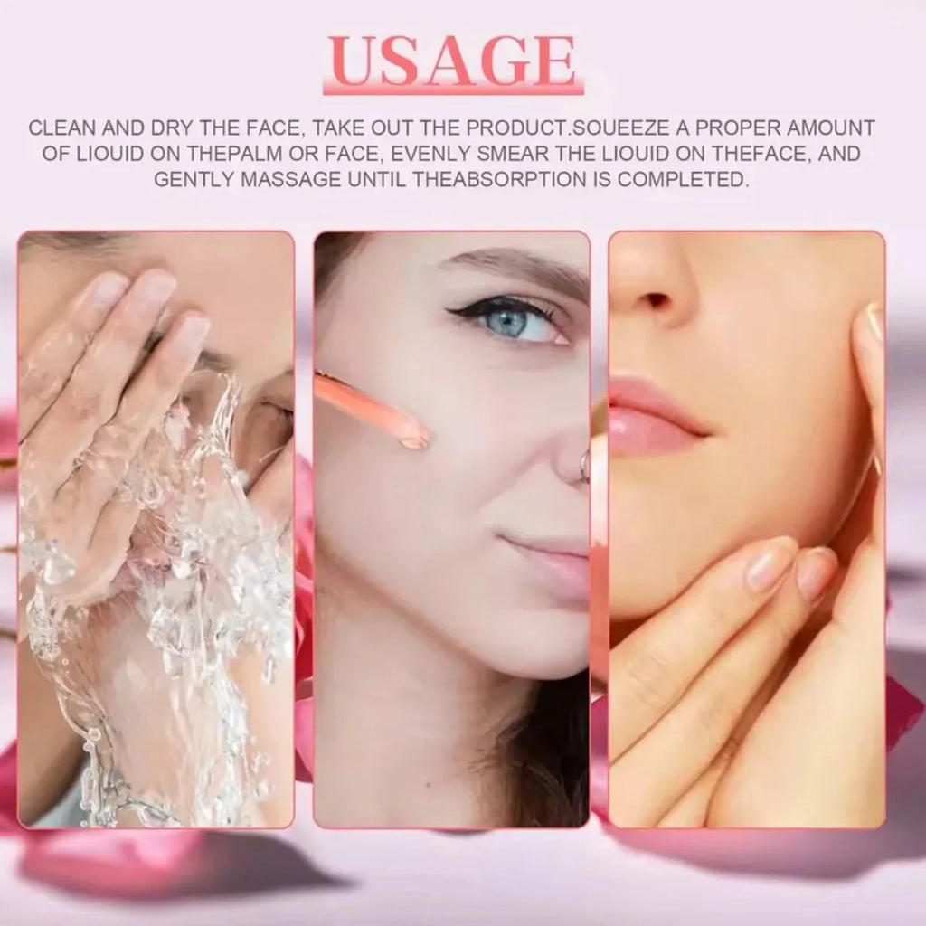 5 In 1 Fade fine lines Firming Face Serum Moisturizing brightning Vitamin C Hyaluronic Acid Facial Serum Shrink Pores Skin Care