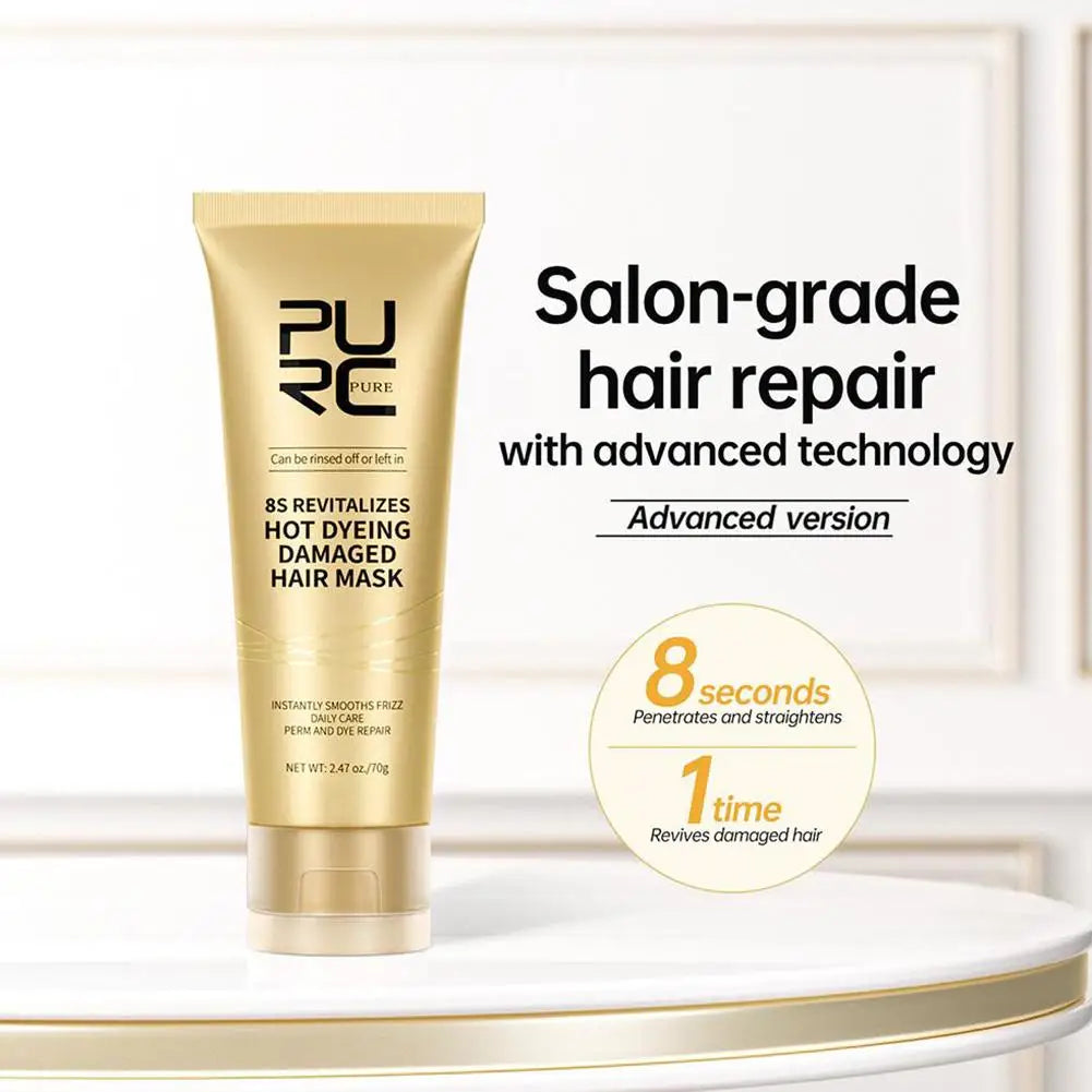 Hair Mask Set 8 Seconds Instant Repair Damaged Frizzy Keratin Smoothing Hair Mask Shiny Hair Treatment Cream Hair Care