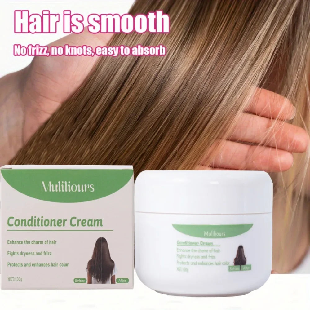Muliliours Leave-In Hair Conditioner Deep Moisturizing with Strong Strands Natural Ingredients for All Hair Types Gentle Care