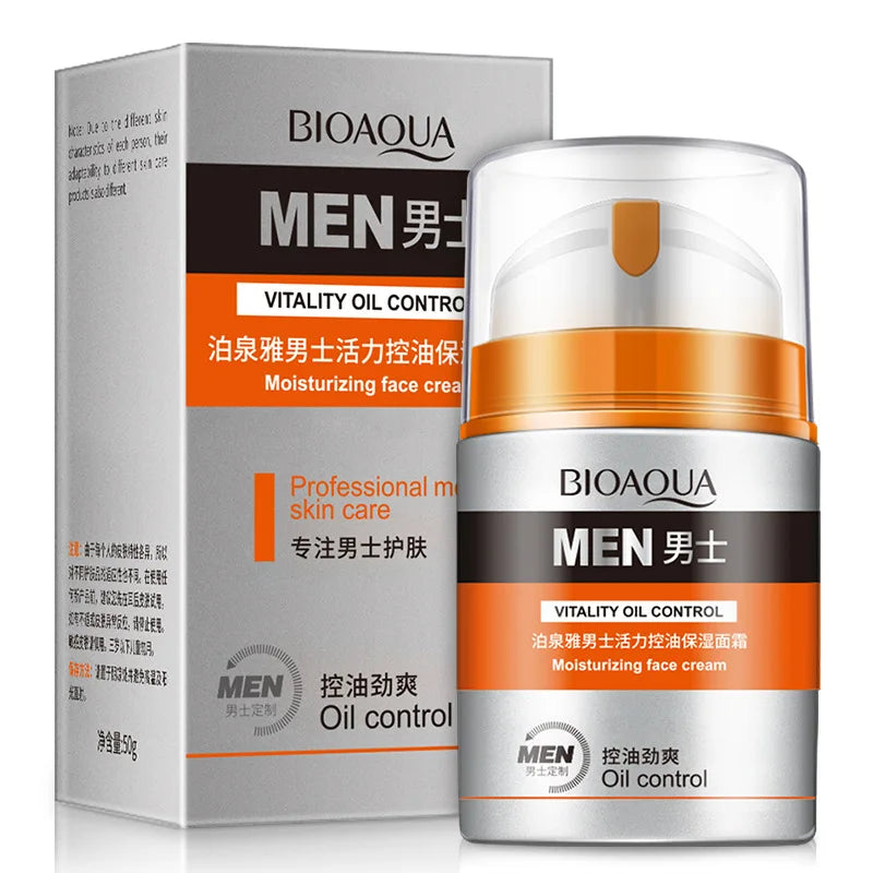 Men's Oil Control and Moisturizing Face Cream Hydrating Anti-Aging Smooth Wrinkles Shrink Pores Whitening Facial Men Skin Care