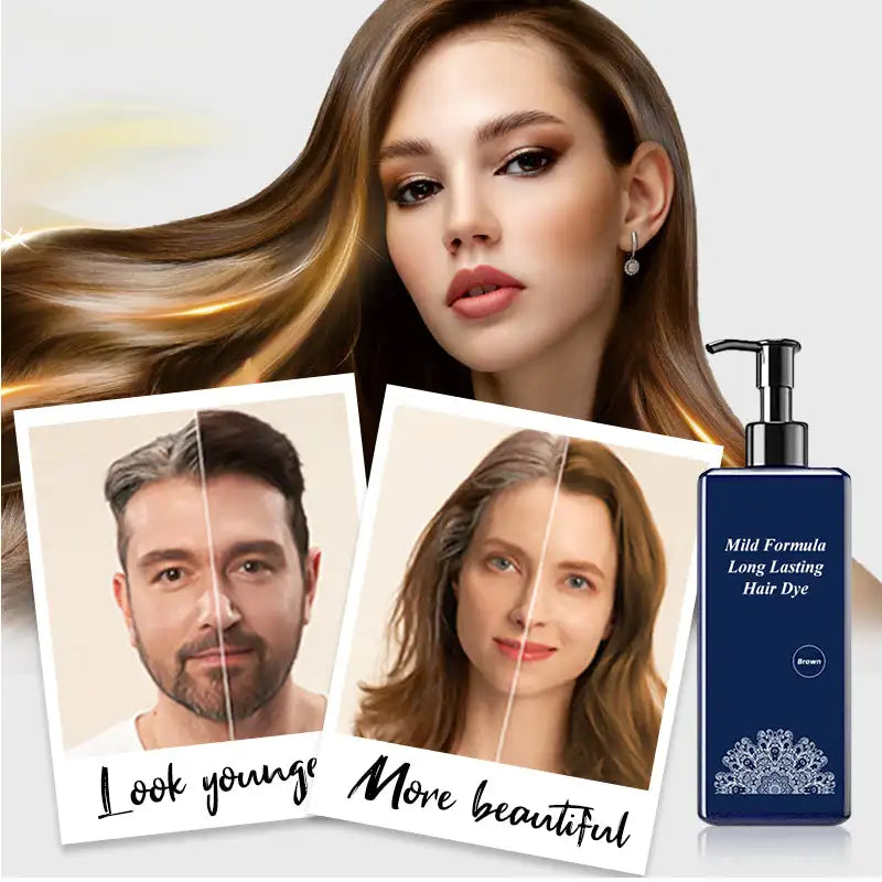210ml Plant-Based Hair Coloring Cream - Mild Formula Long Lasting