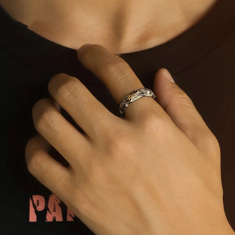 Men's Unique Ring Men's "Wishing Stone" Self-discipline Ring Trendy Brand Jewelry Boys' Ring Wholesale