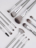 1 Set Of 14 Makeup Brushes Soft Hair Eye Shadow Powder Blusher Face Repair Nose Shadow Makeup Artist Complete Set Of Tools