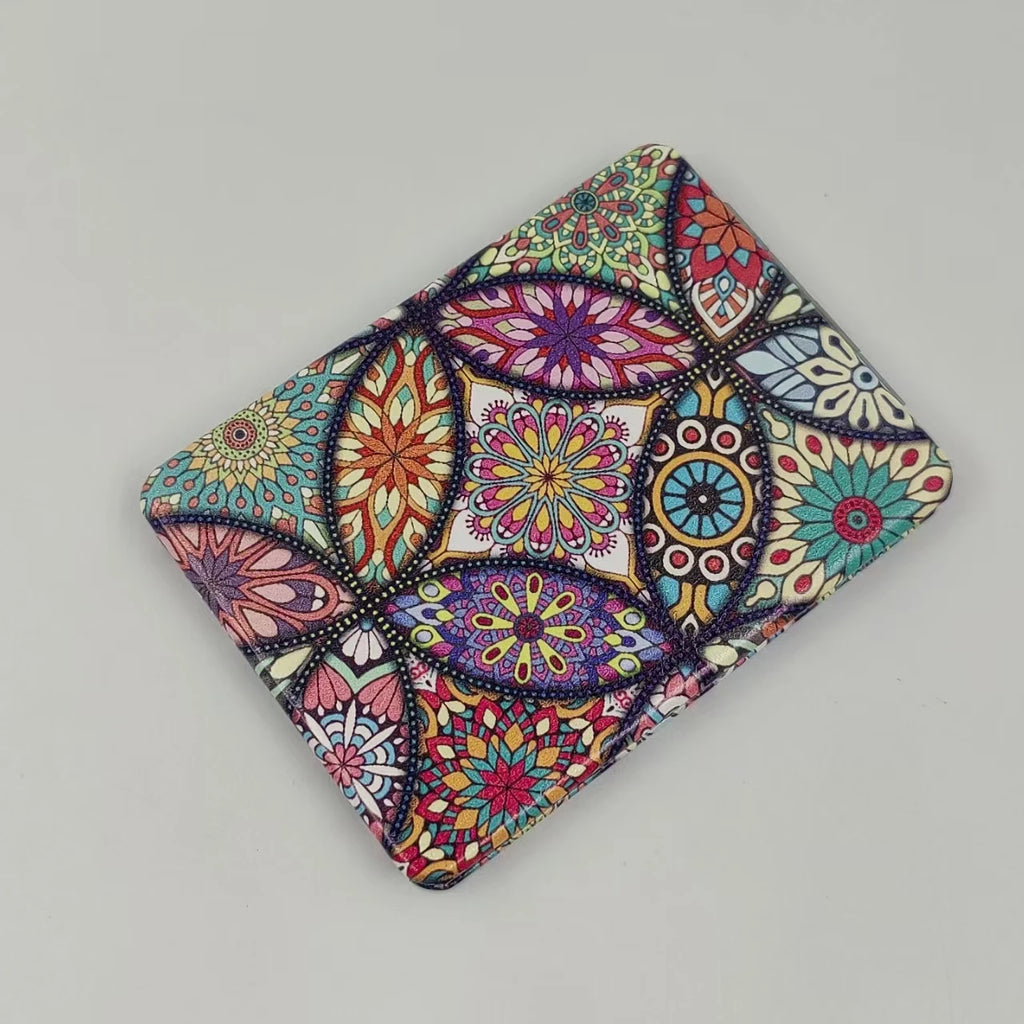 Portable Foldableable Makeup Mirror, Bohemian Style, Handheld Double-Sided Mirror That Can Hold Flap Pocket Pantss, Makeup Mirror, Graduation Season Gift, Mother's Day Gift, Valentine's Day Gift, Christmas Gift