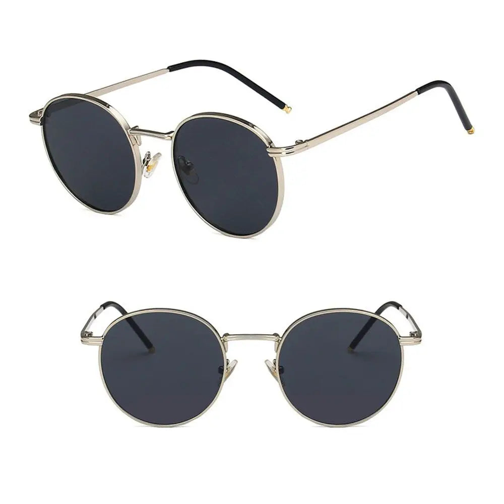 Fashion Women  Sunglases Round Sun Glasses New Metal Frame Eyewear Fishing Glasses UV400 Shades