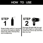 Leave-In Conditioner Spray with Keratin & Argan Oil - Deep Hydration for Curly/Color-Treated Hair - Frizz Control & Shine Enhanc