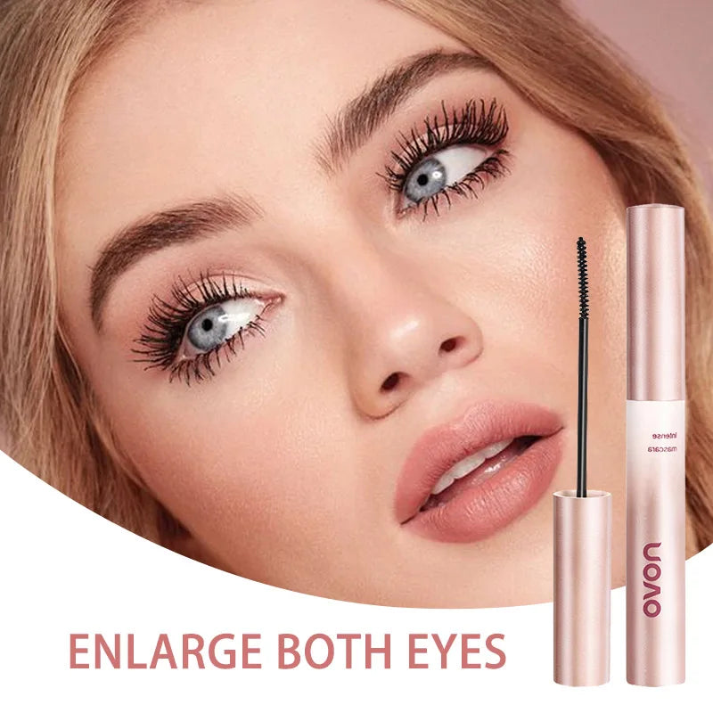 Long-Lasting Black Mascara, Thick, Curling, Waterproof, Quick-Drying, No Smudging,  Natural, Best For Christmas