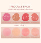 O.TWO.O Liquid Blusher 4 Colors Rose Pink Blush Long Lasting Natural Cheek Face Makeup Blusher High Pigment For Women Cosmetics