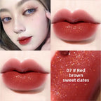 Mini 10 Colors Liquid Lip Gloss Set Waterproof Non-Stick 24-Hour Long Lasting Velvet Matte Lipstick Cosmetic Makeup Care