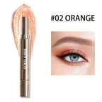 10 Color Double Ended Eye Shadow Stick With Sponge Brush Pearlescent Lasting Eyeshadow Pen Contouring Portable Makeup Cosmetics