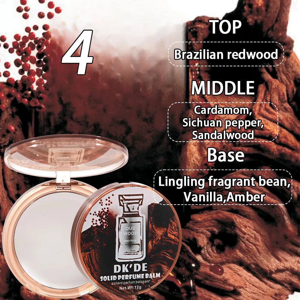Solid Perfume Luxury Brand Men And Women Light Fragrance Long-lasting Fragrance Floral Fruity Cologne Charm Convenient Body Balm