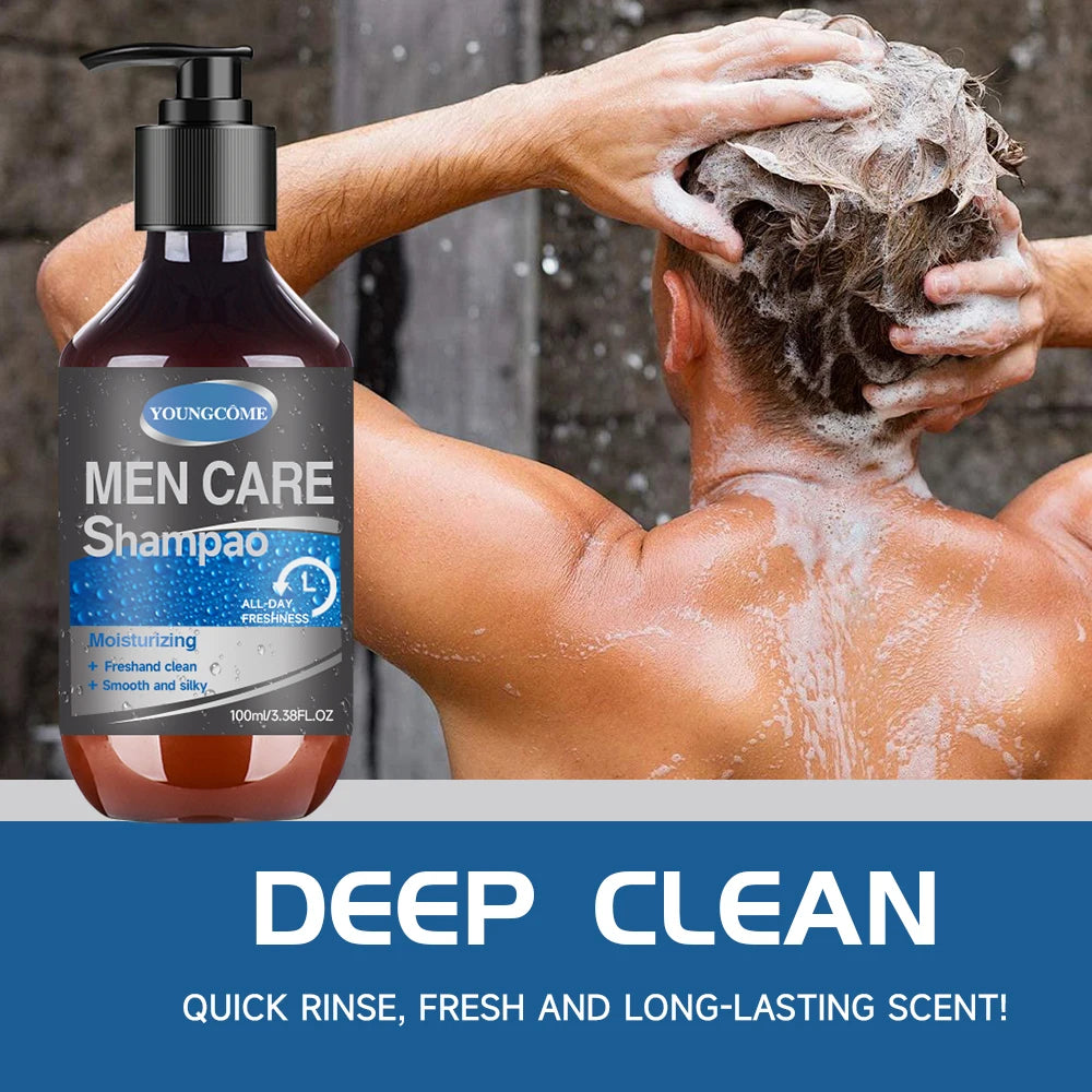 Men Hair Shampoo Hair Fall Control Boost Care Botanical Nourish Anti Dandruff Itch Relief Shampoo Treatment