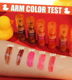 Mirror Like Lip Gloss Plumping Oil Transparent Hydrating Glaze Cute Duck Design Pouty Lips Liquid Stick Shiny Finish